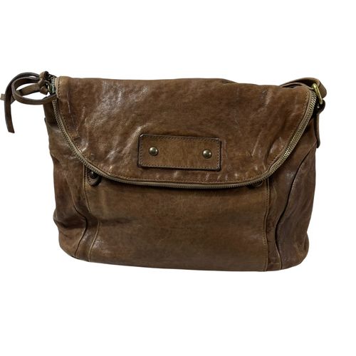 Grand sac en cuir marron - Label Emmaus - Modalova