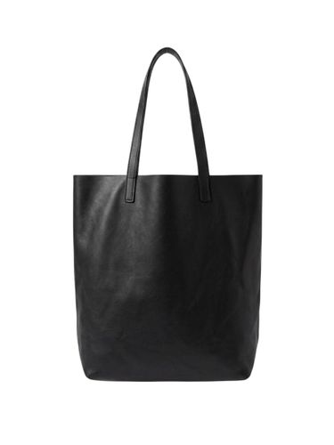 Cabas Aussie noir en cuir lisse - Label Emmaus - Modalova