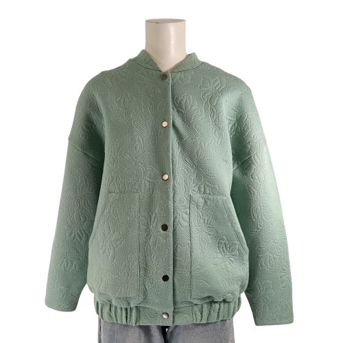 Veste teddy texturée menthe CMT Atelier , coupe oversize chic et confortable A1913 - Label Emmaus - Modalova