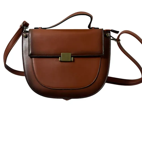 Sac besace Inès Delaure marron - Label Emmaus - Modalova