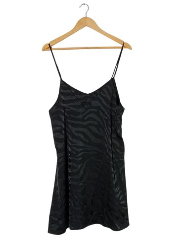 Robe Nuisette Caraco Satinée Zèbre (T7099) - Label Emmaus - Modalova