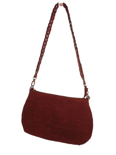Sac bandoulière IBELIV "Mhaja" en raphia et cuir - NEUF AVEC ÉTIQUETTE - Label Emmaus - Modalova