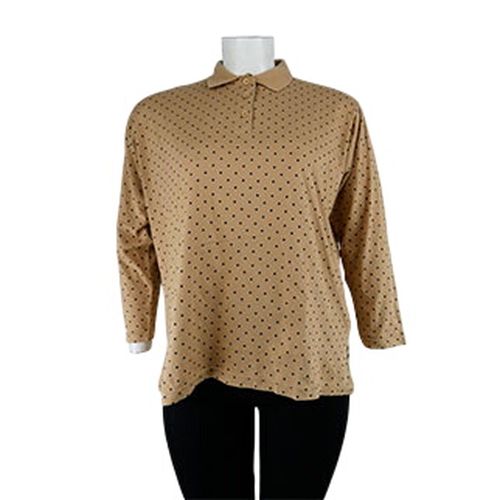 Polo manche longue imprimé pois - Taille 50/52 - Label Emmaus - Modalova