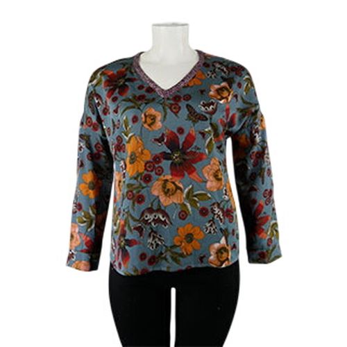Blouse imprimé fleurs - Voodoo - Taille 46 - Label Emmaus - Modalova