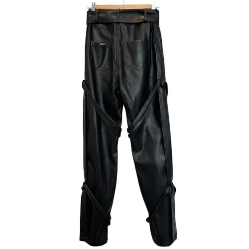 Pantalon cargo cuir végan - Manière De Voir - UK 6 / US 2 (supposition FR XS) - Label Emmaus - Modalova