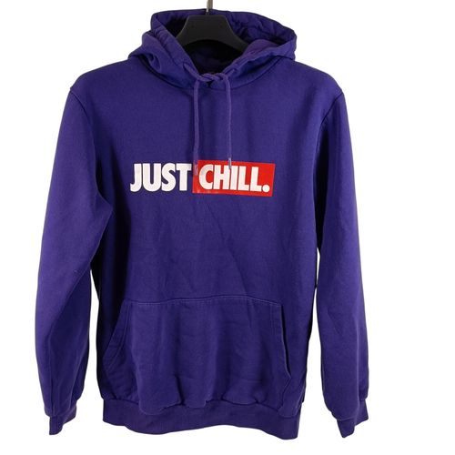 Sweat à capuche FSBN violet taille S Just Chill hoodie à poche kangourou streetwear - Label Emmaus - Modalova
