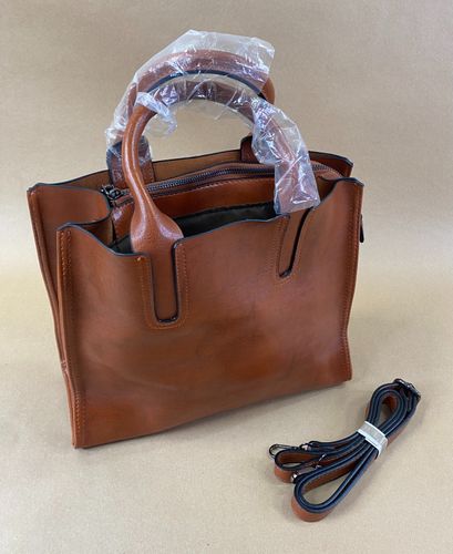 Sac à main cognac avec bandoulière - Label Emmaus - Modalova