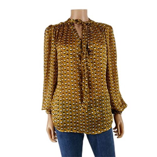 Blouse transparente /jaune imprimé - Vie ta vie - Taille T2 - Label Emmaus - Modalova