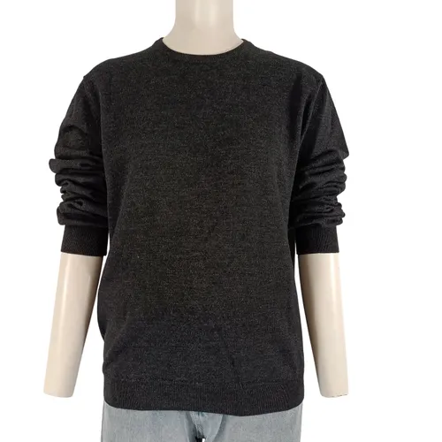 Pull Charles le Golf gris anthracite L/52 col rond maille laine acrylique A2528 - Label Emmaus - Modalova