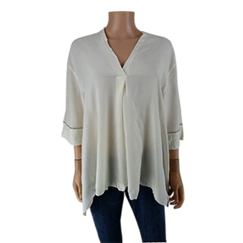 Blouse écru col V - Rick Cardona - Taille 36 - Label Emmaus - Modalova