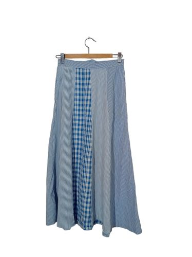 Jupe Trapèze Rayures Et Vichy NafNaf Vintage (V3697) - Naf Naf - Modalova