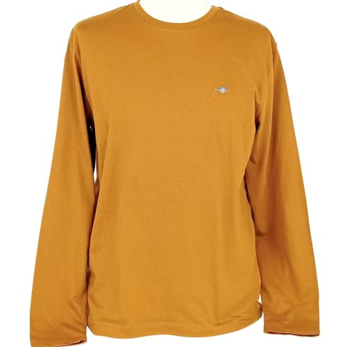 T-shirt - manches longues - couleur ocre - taille M (40) - Gant - Modalova