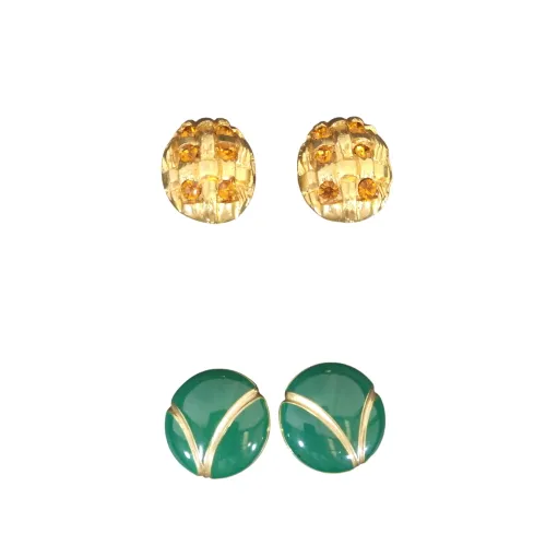 Lot de 2 paires de boucles d'oreille vintages "à clip" - Label Emmaus - Modalova
