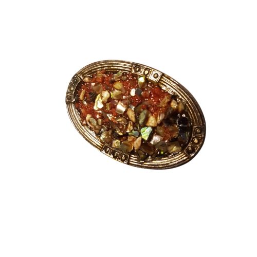 Ancienne broche avec éclats de pierre - retrait à Blois 41000 - Label Emmaus - Modalova