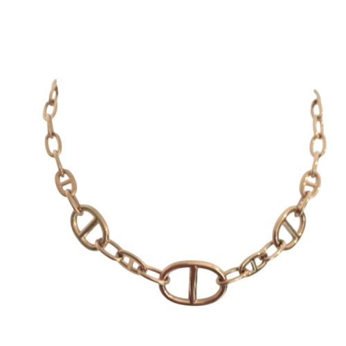 Somini - Collier en acier doré - Label Emmaus - Modalova