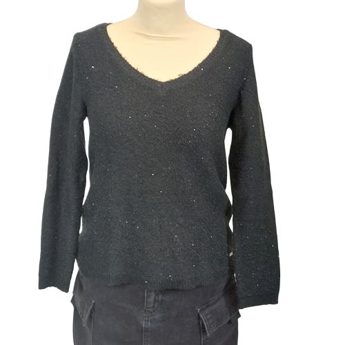 Pull noir pailleté " BREAL" - Bréal - Modalova