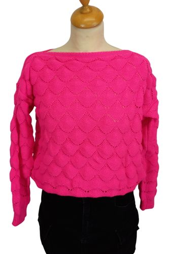 Pull rose fluo ajourée - Label Emmaus - Modalova