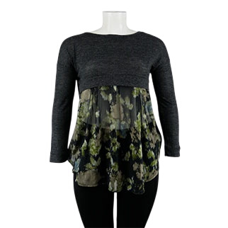 Blouse chiné imprimé - Taille XL - Promod - Modalova
