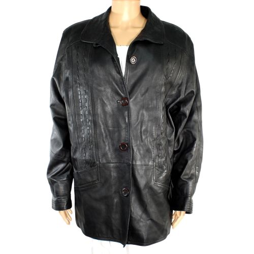 Veste En Cuir POLE NORD Taille 46 - Label Emmaus - Modalova