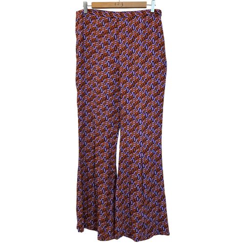 Pantalon flare fluide imprimé géométrique – Sophie + Lucie – T.40 - Label Emmaus - Modalova