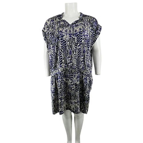 Robe imprimé col V - Taille 52 - Elora - Modalova