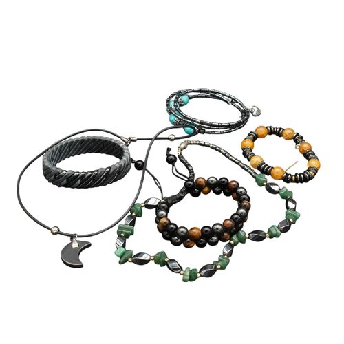 Lot de 4 bracelets et 2 colliers - Label Emmaus - Modalova