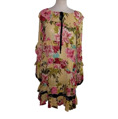 Robe À Fleurs Volanté Twinset Xxl (T6908) - Label Emmaus - Modalova
