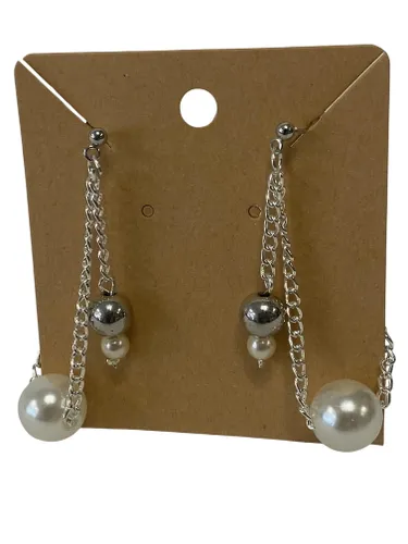 Boucles d'oreilles, pendants en perles et chaines recycles - Label Emmaus - Modalova
