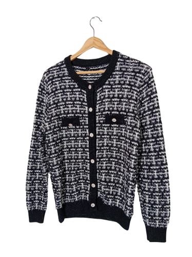 Gilet Maille Tweedée Et Blanc S (T6939) - Label Emmaus - Modalova
