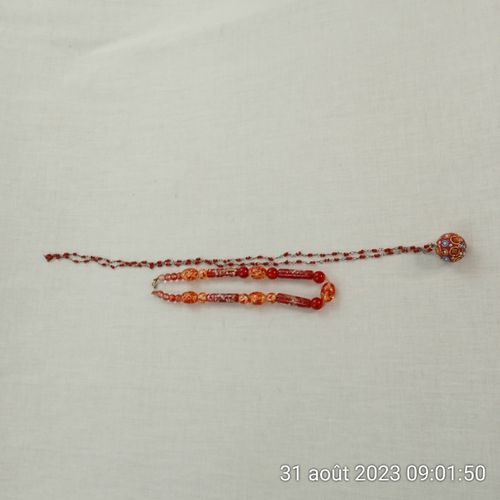 Lot de 2 collier en perles de Bohme orange - Label Emmaus - Modalova