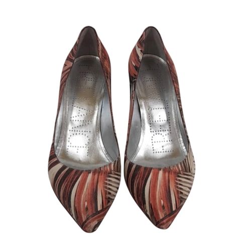 Escarpins Vintage - Motif Végétal Orangé - Pointure 39,5 - Free Lance - Modalova