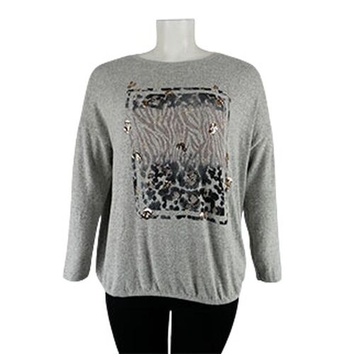 Pull chiné imprimé léopard - Taille XL - C&A - Modalova