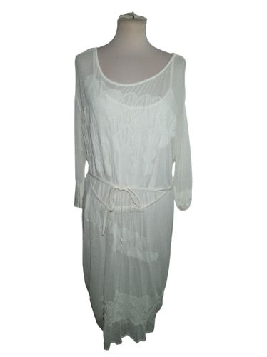 Robe Sarah Pacini Lin Blanche Taille Unique (T6913) - Label Emmaus - Modalova