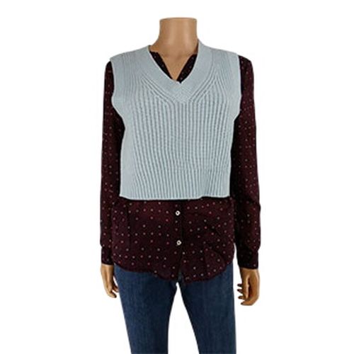Pull Crop top en maille sans manches - Taille S - Divided - Modalova