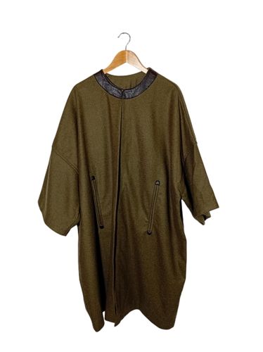 Manteau Long En Laine Olive Semicouture (T7033) - Label Emmaus - Modalova