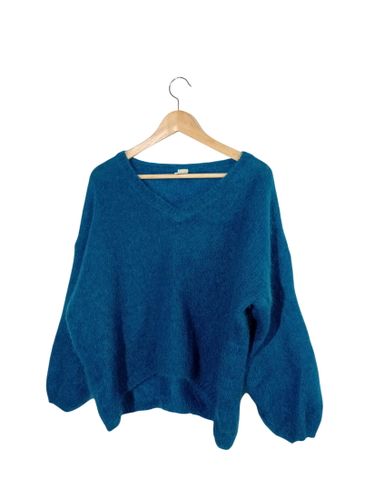 Pull Col V Mohair Canard (T6935) - Label Emmaus - Modalova