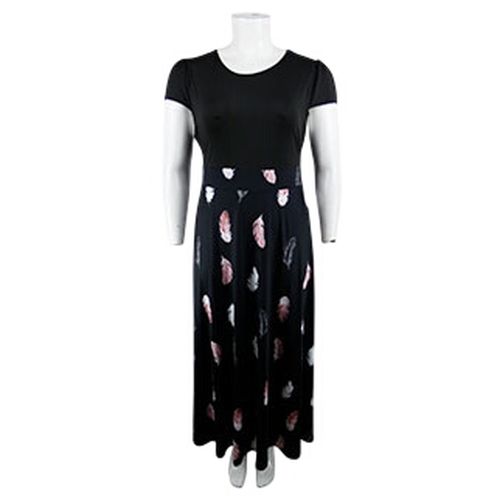 Robe évasée imprimé feuillage - Emery Rose - Taille 2XL - Label Emmaus - Modalova