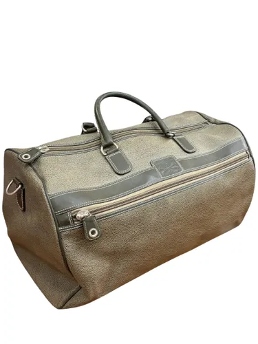 Sac de voyage vintage « Polo Cup » — Cuir grainé olive & toile - Lancel - Modalova