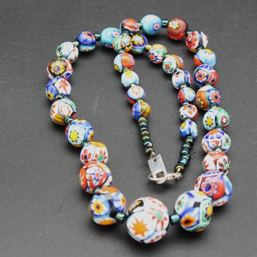 Collier perles millefiori - Label Emmaus - Modalova