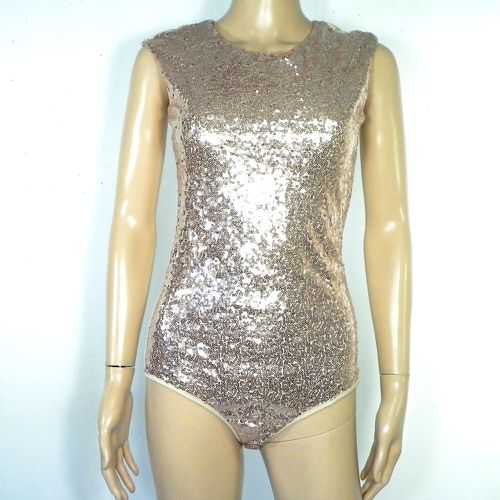 Body Sequins Gold Taille S - non renseign - Modalova