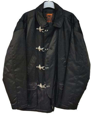Veste de pompier Schott NYC vintage, noire,, taille M - Label Emmaus - Modalova