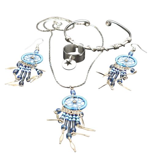 Parure bleue attrape rêve - Label Emmaus - Modalova