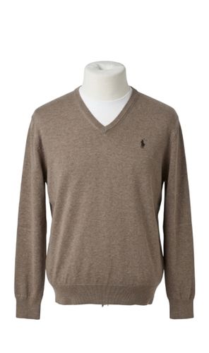 Pull classique col V à manches longues.• Marque : Jumper Zalando.ie. Taille : M (Medium).Matière 100% Coton (ou Coton Pima) Pull cintré à col en - Polo Ralph Lauren - Modalova