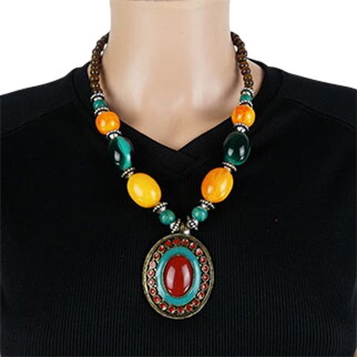 Collier pendentif à perles - Label Emmaus - Modalova