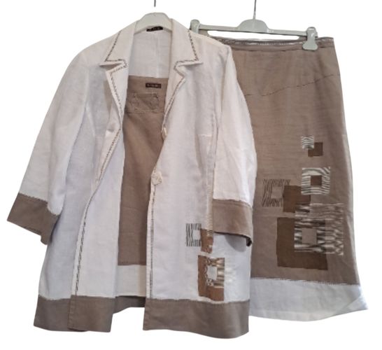 ENSEMBLE 3 pièce "Paul Mausner" en 100% lin. Taille 48 - Label Emmaus - Modalova