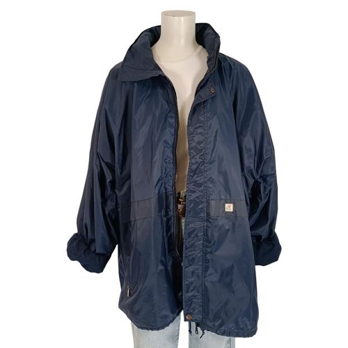 Parka K-Way marine vintage imperméable doublée capuche coupe-vent taille XL - Label Emmaus - Modalova