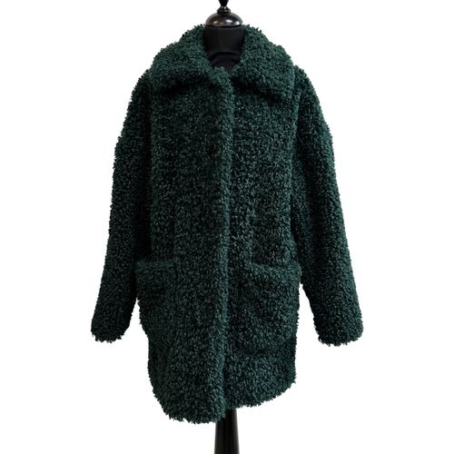 Manteau mi-long - MKT Studio - en fausse fourrure bouclée sapin Taille 40 - Label Emmaus - Modalova
