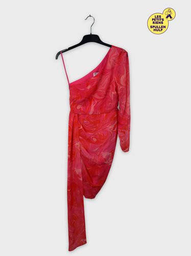 Robe Luxe asymtrique imprime et rouge  - asos - Modalova