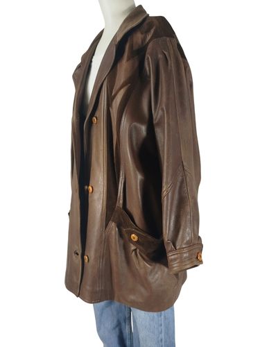 Veste simili cuir oversize grande taille XXL - Label Emmaus - Modalova