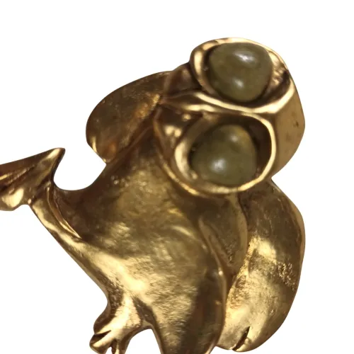 Broche en forme de chouette en métal Estelle Bijoux Paris - Label Emmaus - Modalova